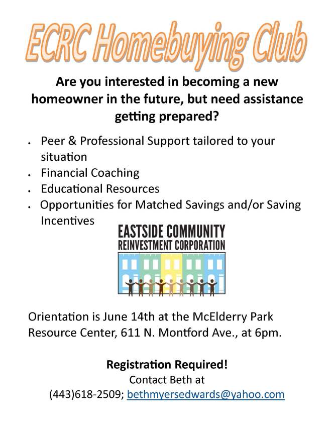 ECRC Homebuying Club Flier
